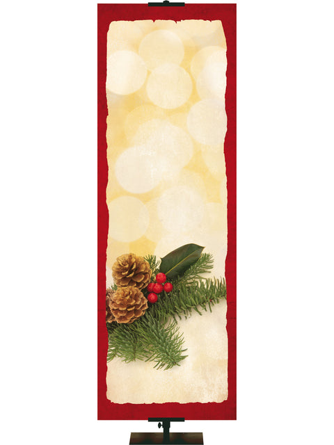 Custom Christmas Pine Cone Banner - Custom Christmas Banners - PraiseBanners