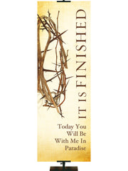 Easter Linen It Is Finished - Easter Banners - PraiseBanners