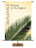 Easter Linen Hosanna in the Highest - Easter Banners - PraiseBanners
