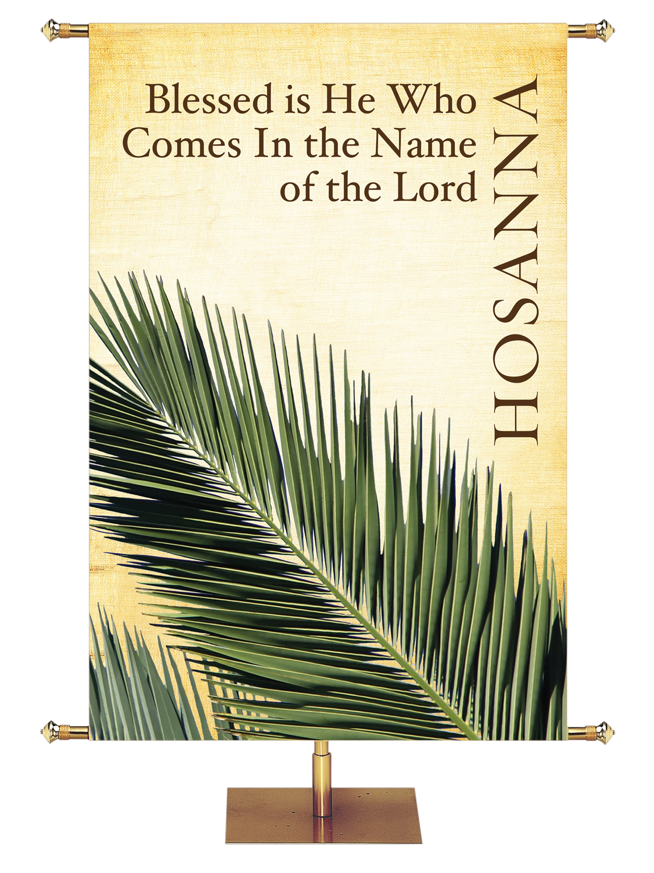 Easter Linen Banner Hosanna – PraiseBanners™