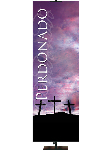 Spanish Colors of Easter Forgiven - Easter Banners - PraiseBanners