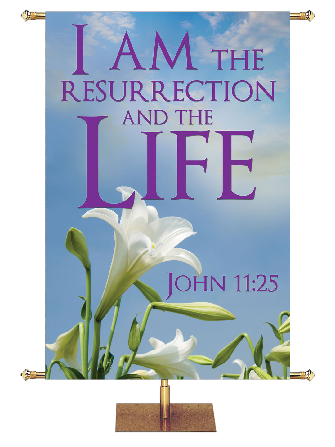 Contemporary Easter I Am the Resurrection - Easter Banners - PraiseBanners
