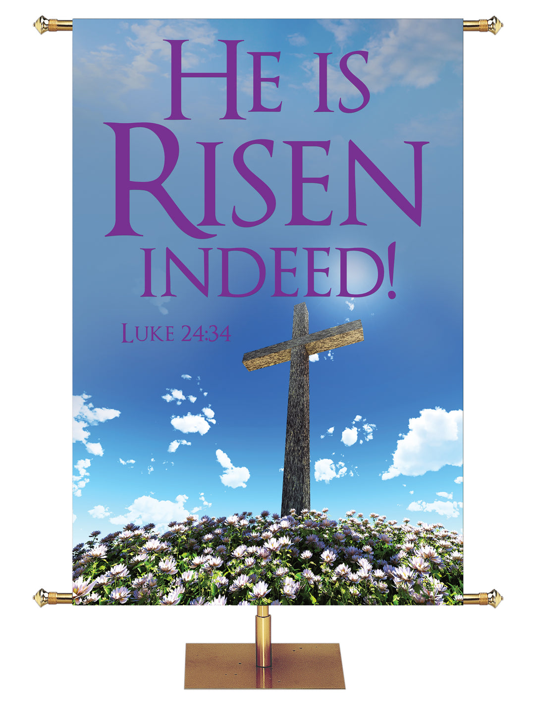 Contemporary Easter Risen Indeed - Easter Banners - PraiseBanners
