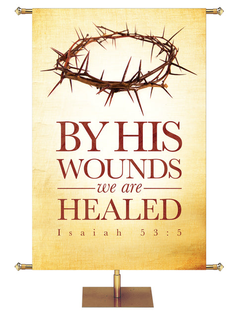 Easter Elegance By His Wounds - Easter Banners - PraiseBanners