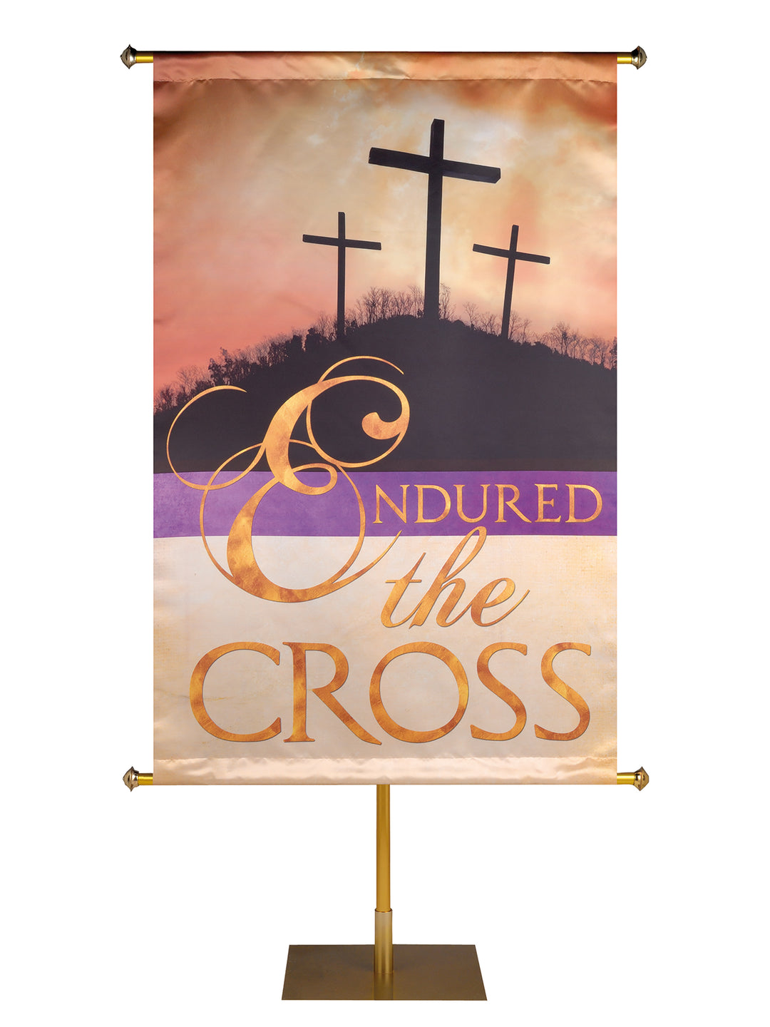 Sacred Symbols of Easter Endured the Cross - Easter Banners - PraiseBanners