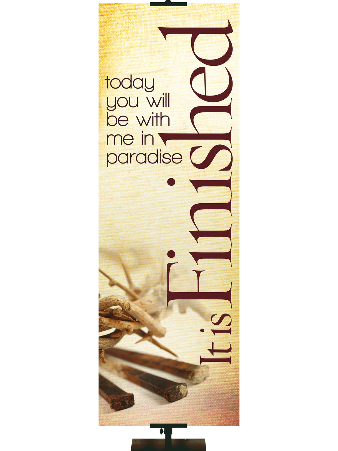 Rustic Easter It Is Finished - Easter Banners - PraiseBanners