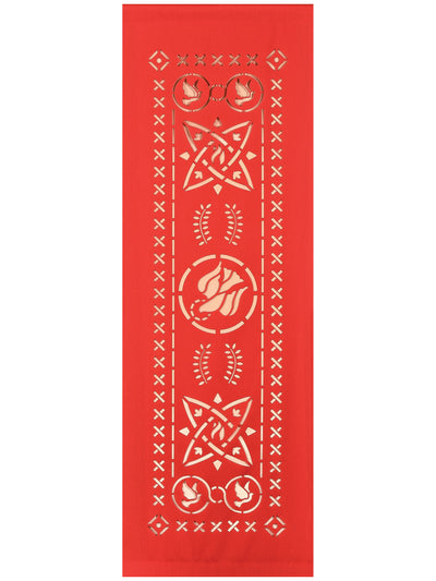 Ecclesiastical Banner sculpted with Dove Symbol on Blue, Green, Purple, Red or White Fabric