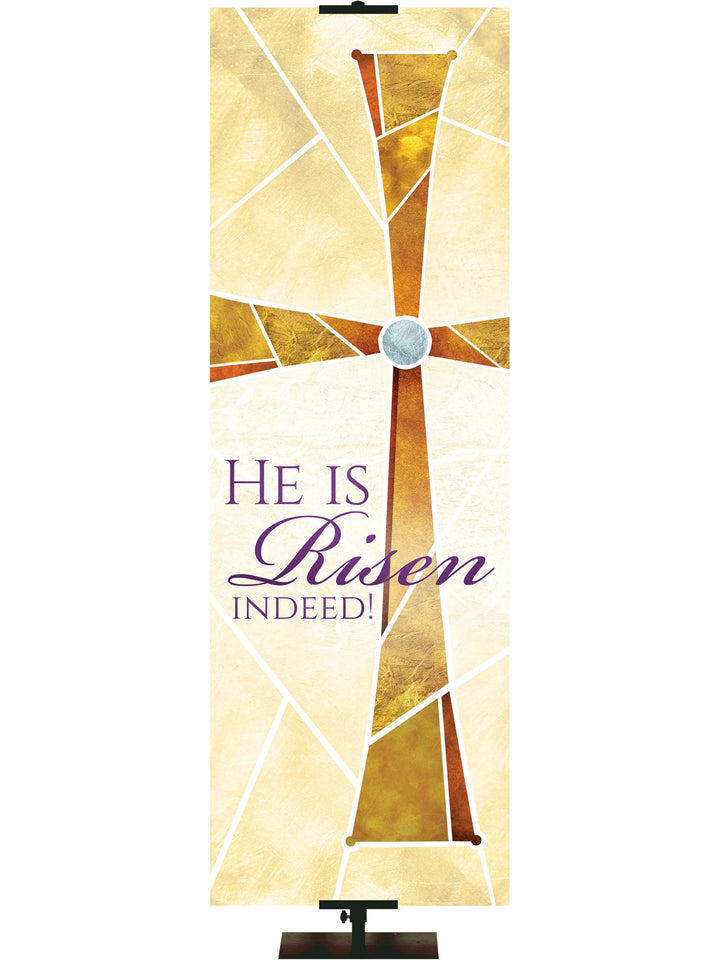 Eternal Emblems of Easter He Is Risen Indeed - Easter Banners - PraiseBanners