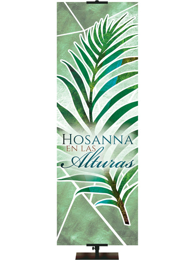 Spanish Eternal Emblems of Easter Hosanna En Las Alturas - Easter Banners - PraiseBanners
