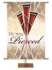 Eternal Emblems of Easter He was Pierced - Easter Banners - PraiseBanners