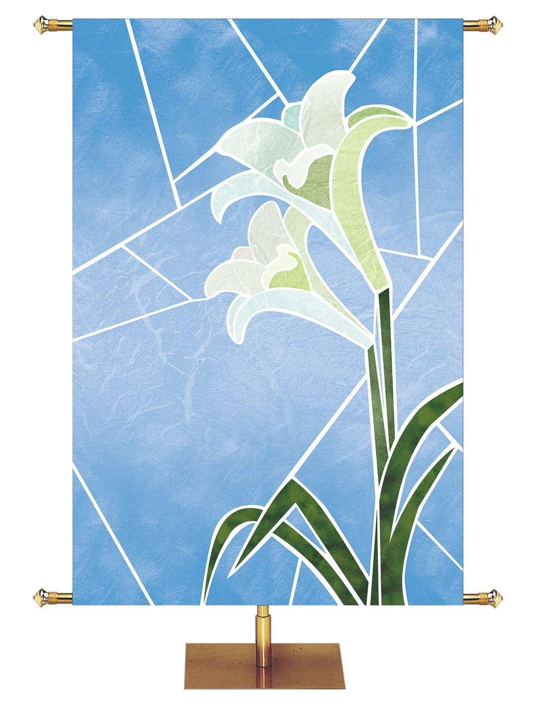 Eternal Emblems of Easter Lily Right Symbol - Easter Banners - PraiseBanners