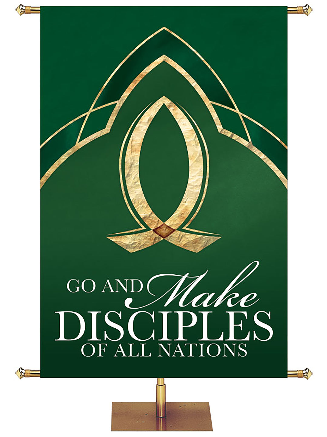 Eternal Emblems of Faith Go And Make Disciples - Liturgical Banners - PraiseBanners