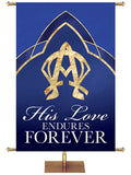 Eternal Emblems of Faith His Love Endures Forever - Liturgical Banners - PraiseBanners