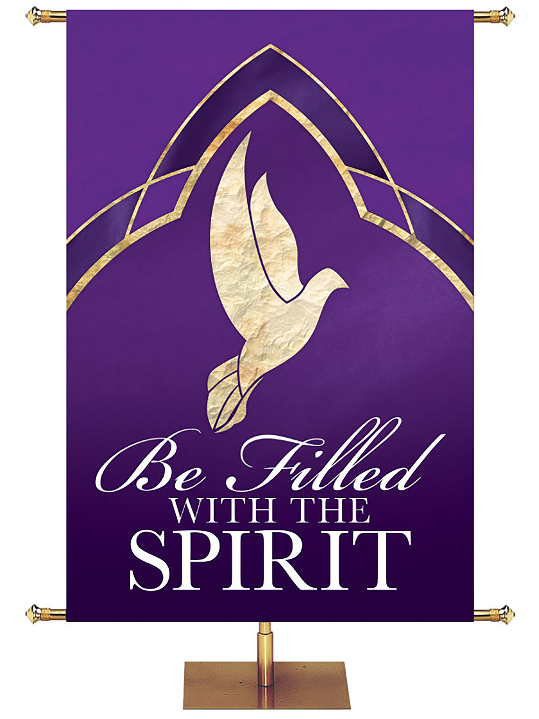 Eternal Emblems of Faith Be Filled With The Spirit - Liturgical Banners - PraiseBanners