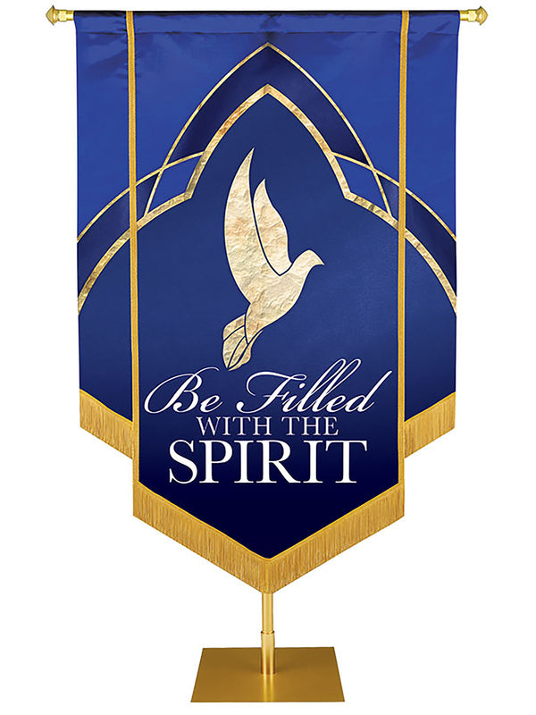 Eternal Emblems of Faith Be Filled With The Spirit Embellished Banner
