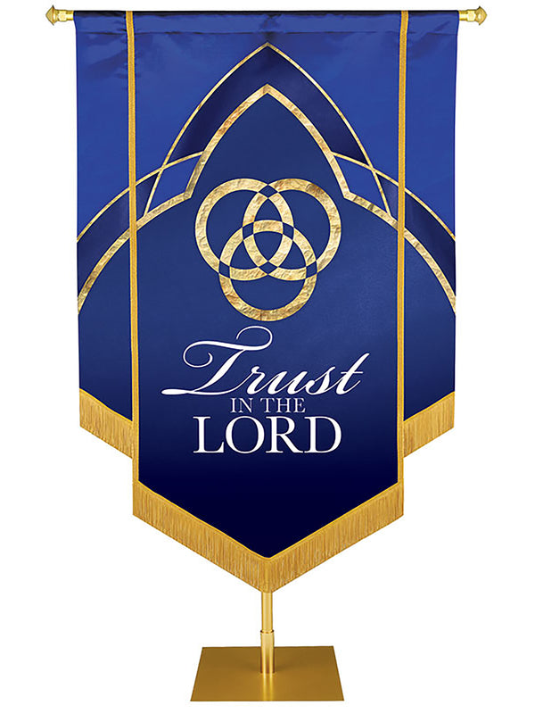 Eternal Emblems of Faith Trust In The Lord Embellished Banner
