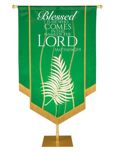 Experiencing God Embellished Palm, Blessed Is He Banner