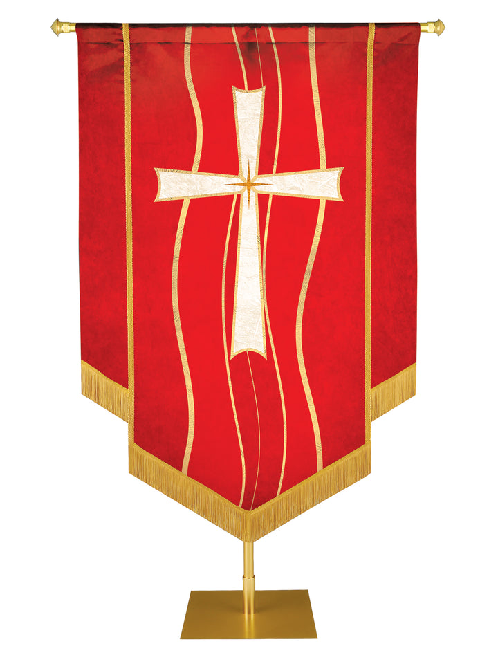 Experiencing God Cross Embellished Banner - Handcrafted Banners - PraiseBanners