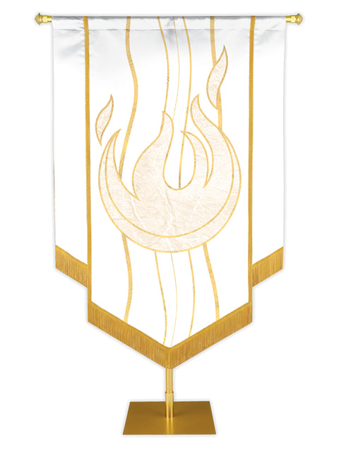 Experiencing God Flame Embellished Banner - Handcrafted Banners - PraiseBanners
