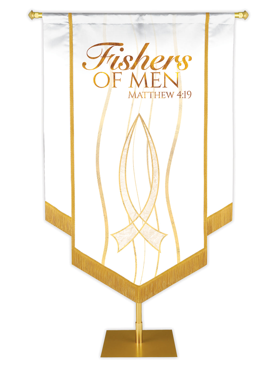 Experiencing God Fish, Fishers of Men Embellished Banner - Handcrafted Banners - PraiseBanners
