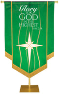 Experiencing God Star, Glory to God Embellished Banner - Handcrafted Banners - PraiseBanners