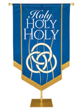 Experiencing God Trinity, Holy Holy Holy Embellished Banner - Handcrafted Banners - PraiseBanners