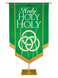 Experiencing God Trinity, Holy Holy Holy Embellished Banner - Handcrafted Banners - PraiseBanners