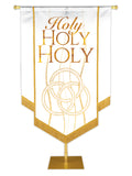 Experiencing God Trinity, Holy Holy Holy Embellished Banner - Handcrafted Banners - PraiseBanners