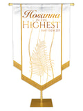 Experiencing God Palm, Hosanna In The Highest Embellished Banner - Handcrafted Banners - PraiseBanners