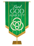 Experiencing God Trinity, Lord God Almighty Embellished Banner - Handcrafted Banners - PraiseBanners
