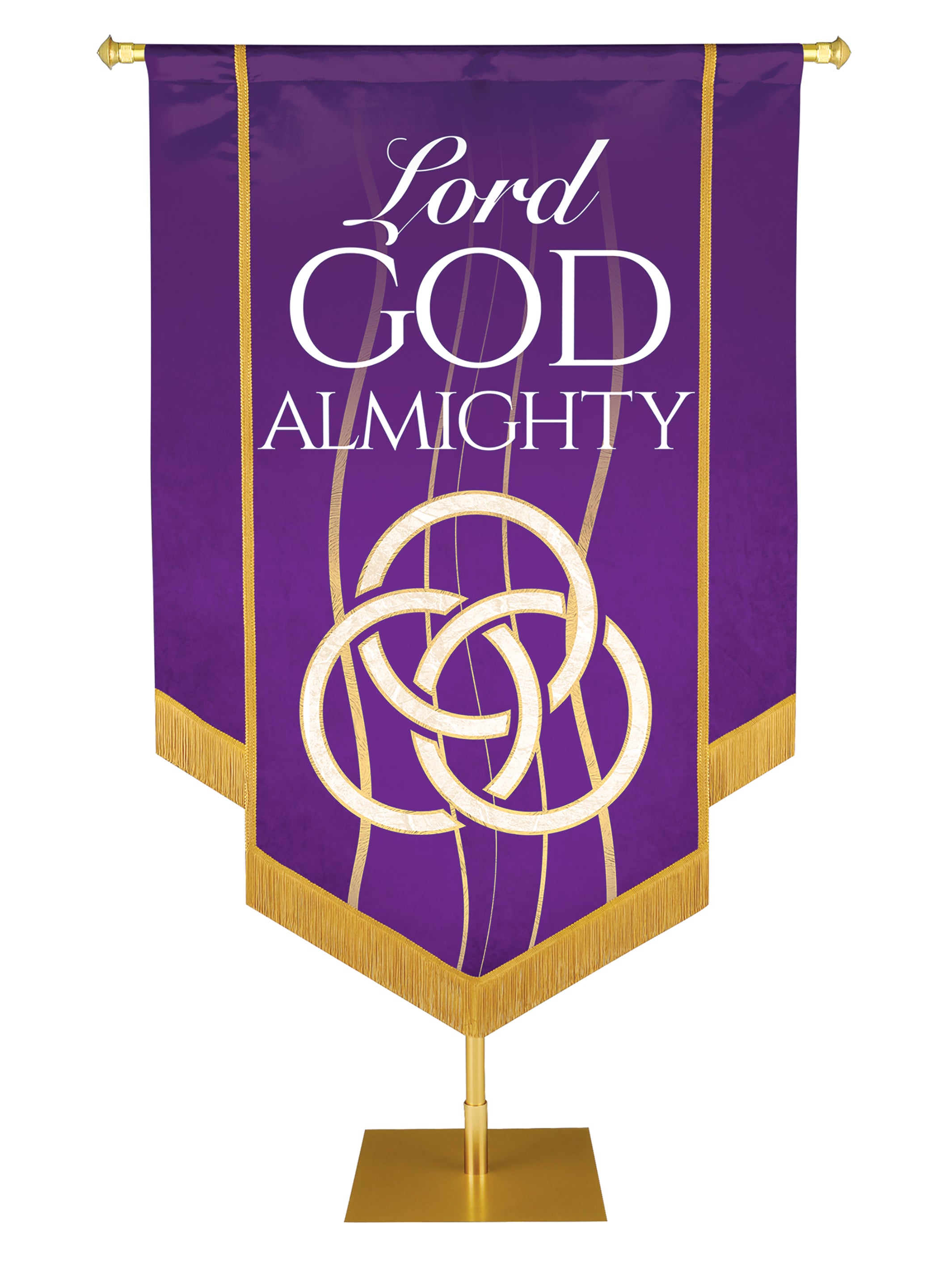 Trinity Lord Experiencing God Embellished Trinity, Lord God Almighty Banner
