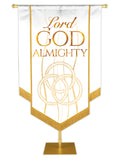 Experiencing God Trinity, Lord God Almighty Embellished Banner - Handcrafted Banners - PraiseBanners
