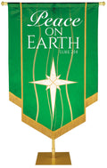 Experiencing God Star, Peace on Earth Embellished Banner - Handcrafted Banners - PraiseBanners