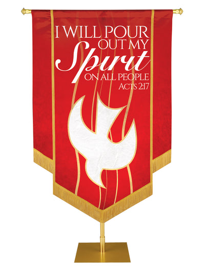 Experiencing God Embellished Dove, Pour Out My Spirit Banner