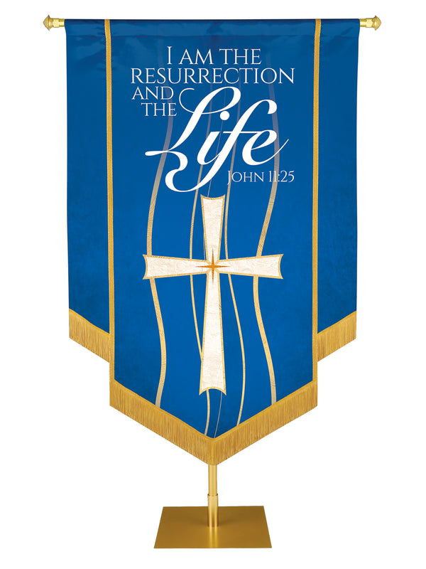 Experiencing God Cross, Resurrection And The Life Embellished Banner