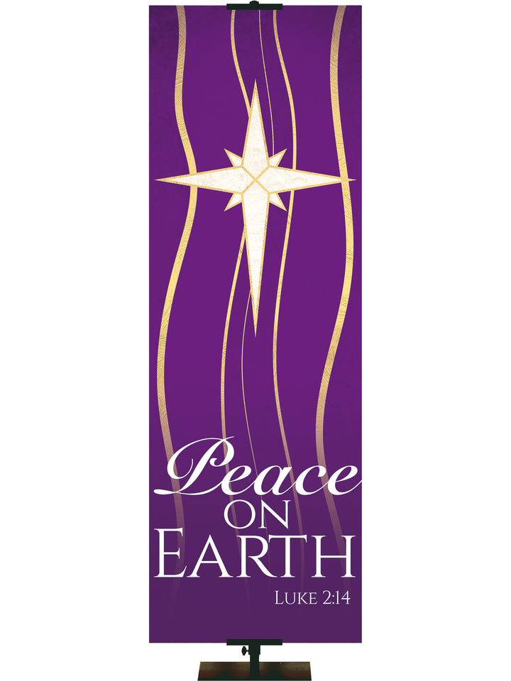 Experiencing God Symbols and Phrases Star, Peace on Earth - Liturgical Banners - PraiseBanners