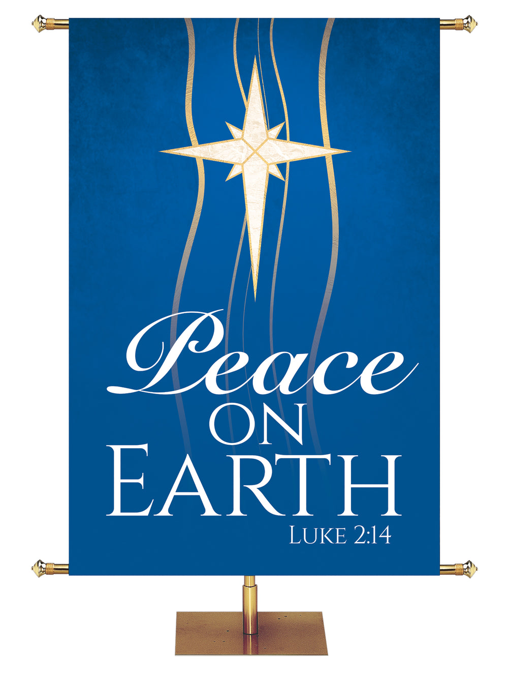 Experiencing God Symbols and Phrases Star, Peace on Earth - Liturgical Banners - PraiseBanners