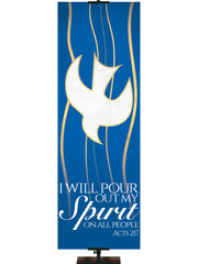 Experiencing God Symbols and Phrases Dove, Pour Out My Spirit - Liturgical Banners - PraiseBanners