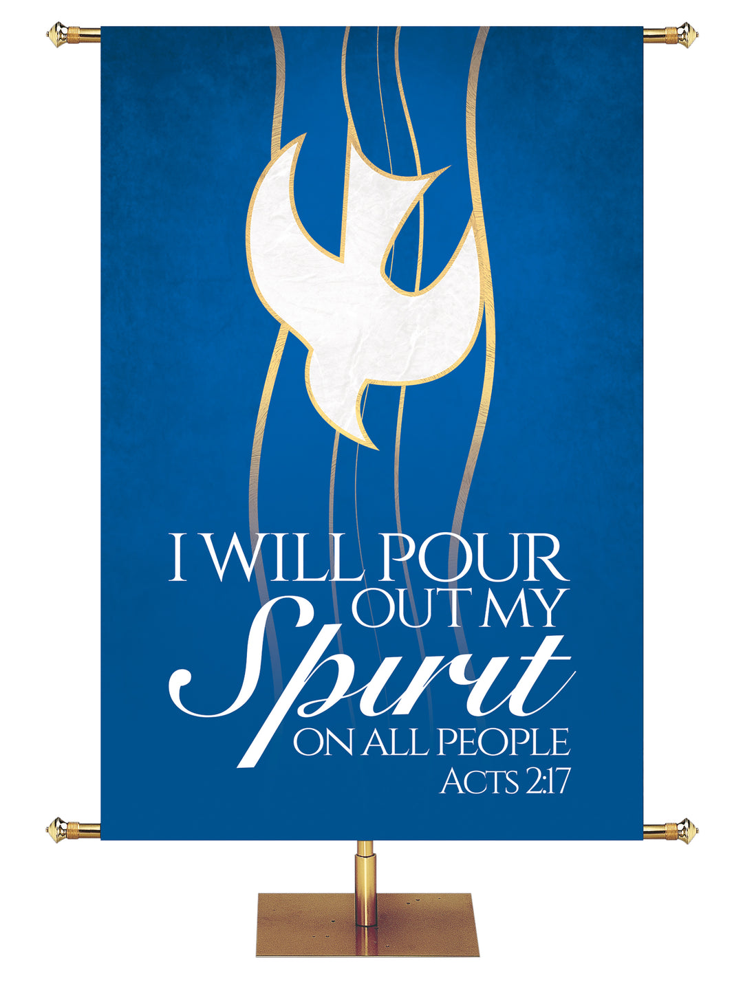 Experiencing God Symbols and Phrases Dove, Pour Out My Spirit - Liturgical Banners - PraiseBanners