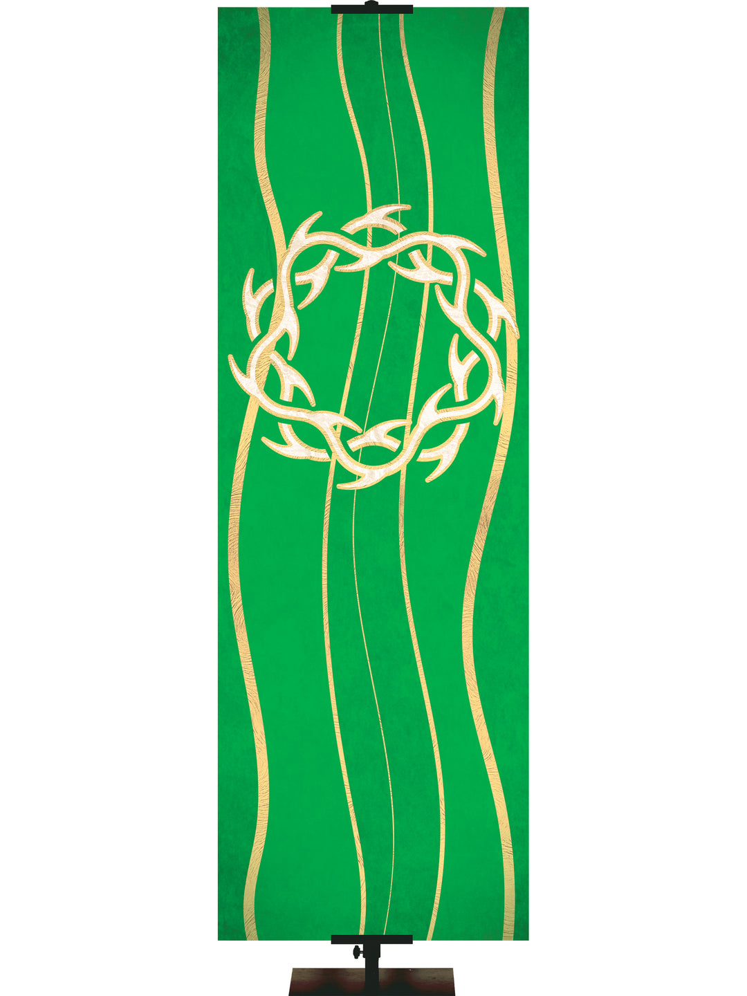 Custom Banner Experiencing God Symbols Crown of Thorns - Custom Liturgical Banners - PraiseBanners