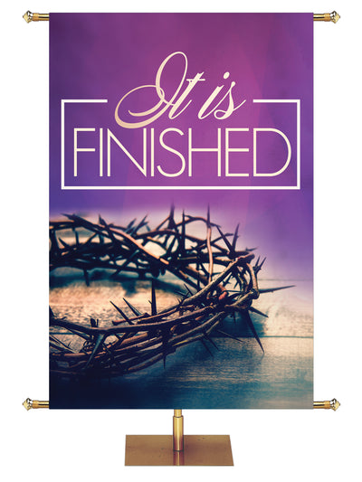 Easter Light It is Finished - Easter Banners - PraiseBanners