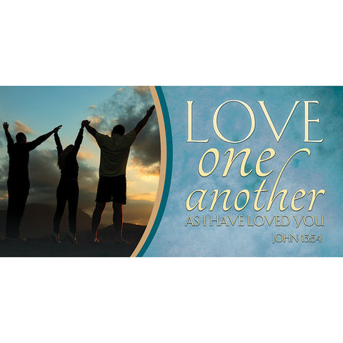 Expressions of Love Horizontal Banner Love One Another - Year Round Banners - PraiseBanners