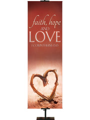 Expressions of Love Faith, Hope & Love - Year Round Banners - PraiseBanners