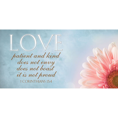 Expressions of Love Horizontal Banner Love, Patient, & Kind - Year Round Banners - PraiseBanners