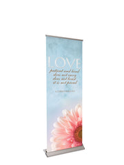 Retractable Banner with Stand Expressions of Love - Love, Patient and Kind - Year Round Banners - PraiseBanners