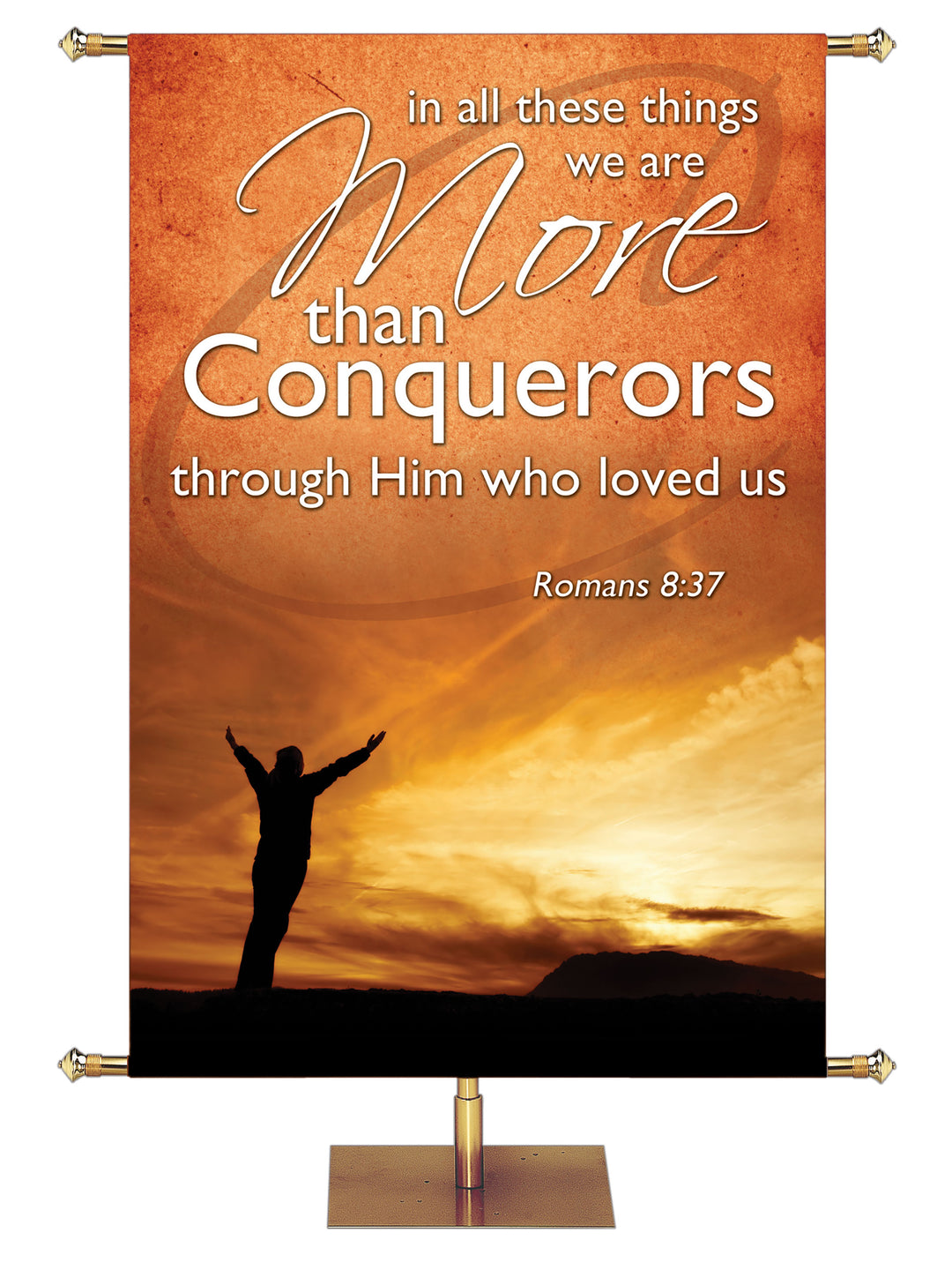 Expressions of Trust More than Conquerors - Year Round Banners - PraiseBanners