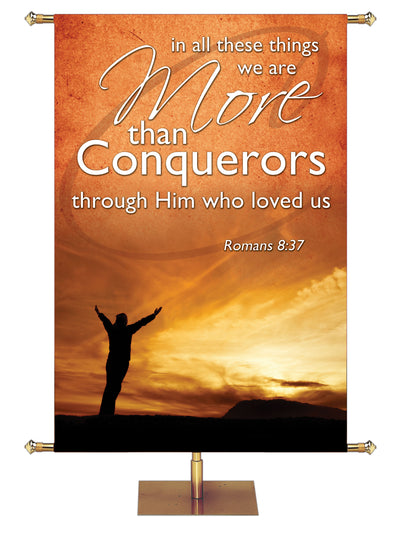 Expressions of Trust More than Conquerors - Year Round Banners - PraiseBanners