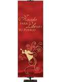 Spanish Advent Foil Born To Set Thy People Free - Advent Banners - PraiseBanners