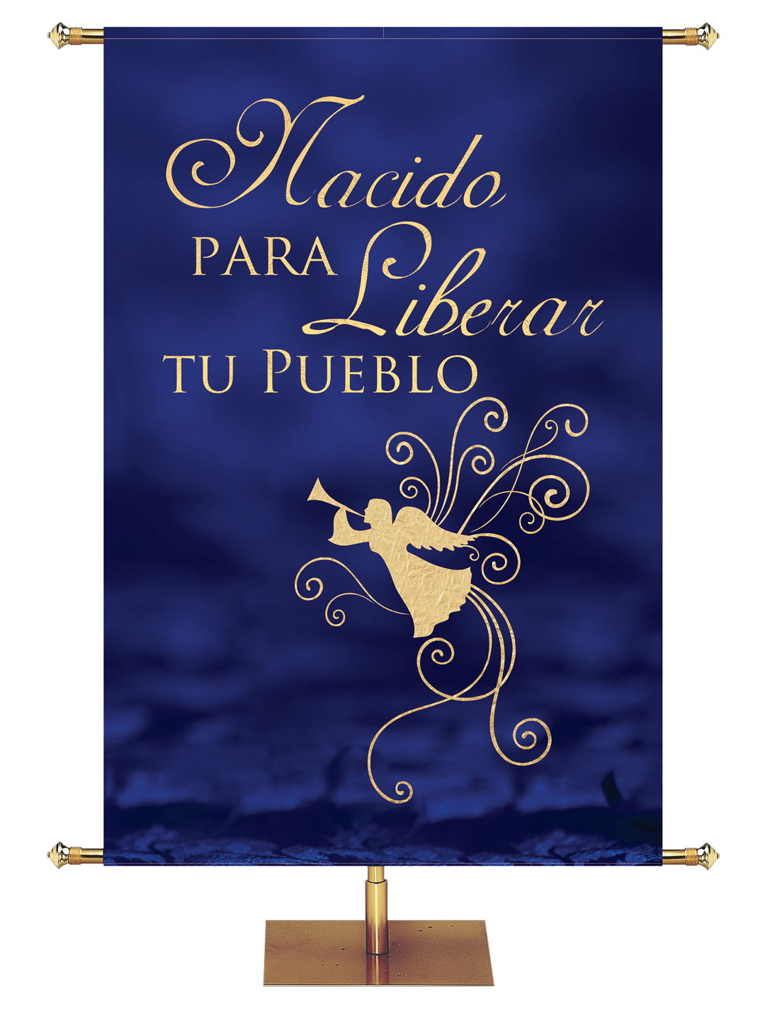 Born To Set Thy People Free Spanish Advent Foil Banner