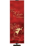 Spanish Advent Foil Come Jesus - Advent Banners - PraiseBanners